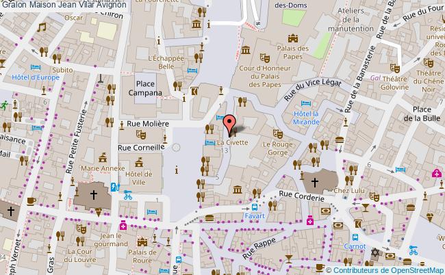 plan Maison Jean Vilar Avignon Avignon