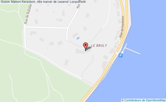 plan Maison Kerautem, Dite Manoir De Lesenor Locquénolé Locquénolé