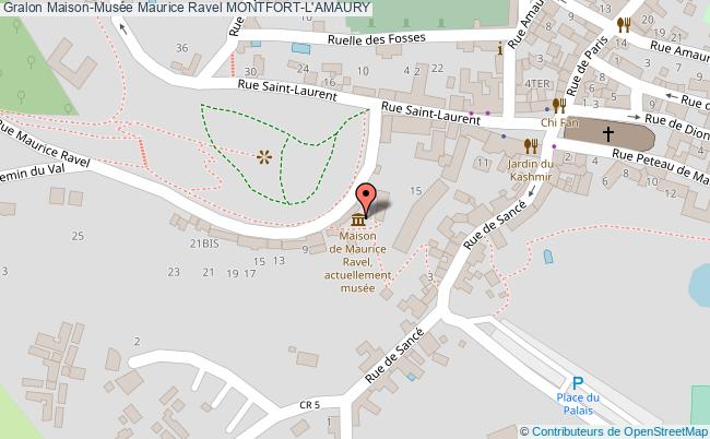 plan Maison-musée Maurice Ravel Montfort-l'amaury MONTFORT-L'AMAURY