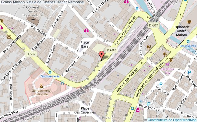 plan Maison Natale De Charles Trenet Narbonne Narbonne