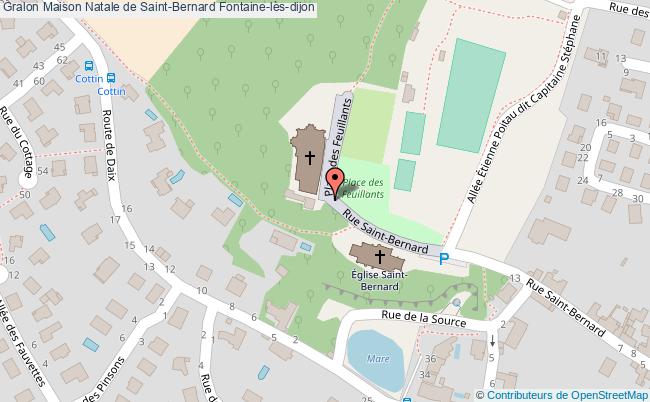 plan Maison Natale De Saint-bernard Fontaine-lès-dijon Fontaine-lès-dijon