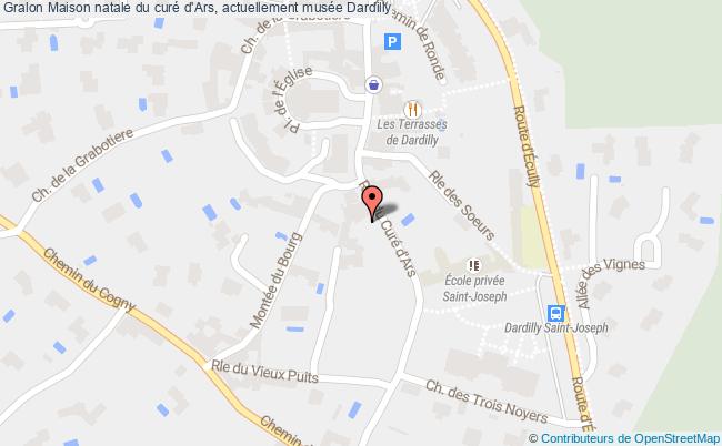 plan Maison Natale Du Curé D'ars, Actuellement Musée Dardilly Dardilly
