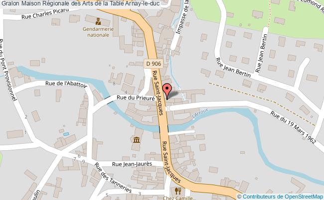plan Maison Régionale Des Arts De La Table Arnay-le-duc Arnay-le-duc