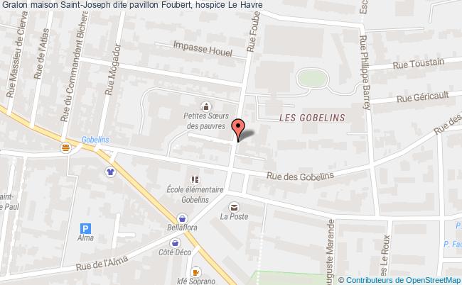 plan Maison Saint-joseph Dite Pavillon Foubert, Hospice Le Havre Le Havre