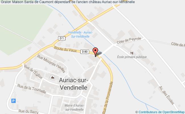 plan Maison Sarda De Caumont Dépendant De L'ancien Château Auriac-sur-vendinelle Auriac-sur-Vendinelle