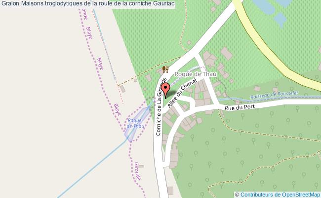 plan Maisons Troglodytiques De La Route De La Corniche Gauriac Gauriac