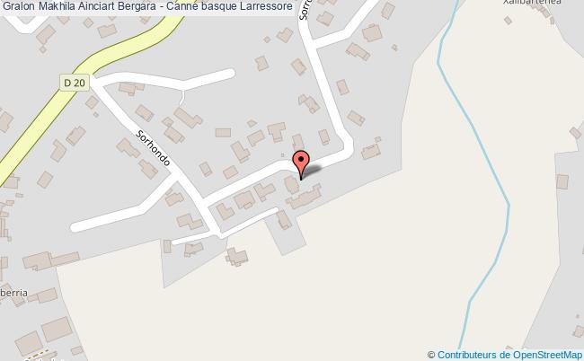 plan Makhila Ainciart Bergara - Canne Basque Larressore Larressore
