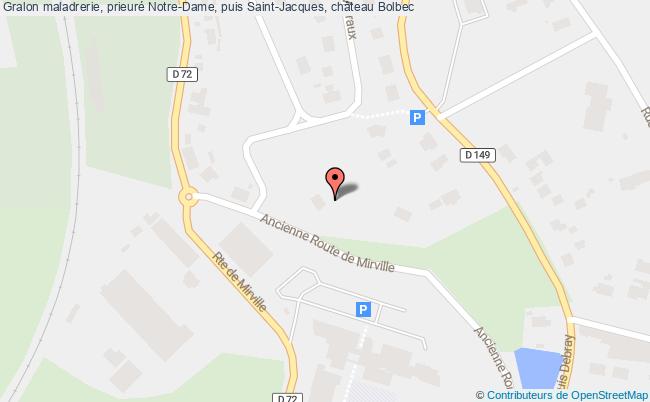 maladrerie, prieuré Notre-Dame, puis Saint-Jacques, château