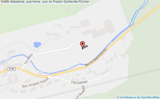 Maladrerie, puis ferme, cour du Pradon