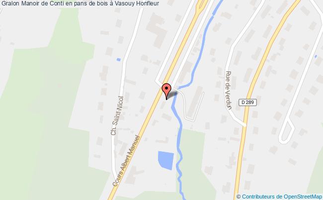 plan Manoir De Conti En Pans De Bois à Vasouy Honfleur Honfleur