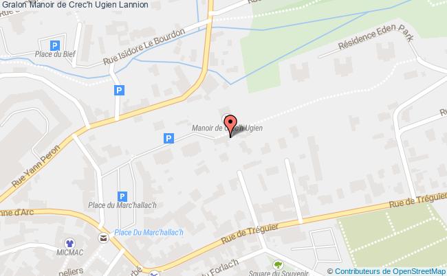 plan Manoir De Crec'h Ugien Lannion Lannion