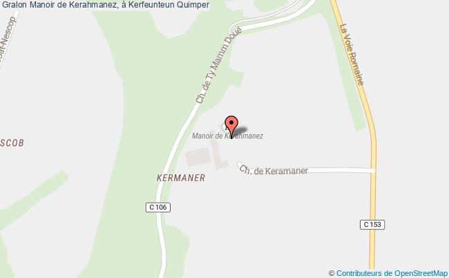 plan Manoir De Kerahmanez, à Kerfeunteun Quimper Quimper
