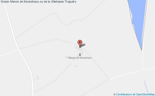 plan Manoir De Kerandraou Ou De La Villebasse Troguéry Troguéry