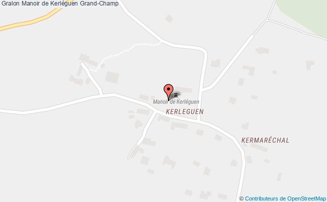 plan Manoir De Kerléguen Grand-champ Grand-Champ
