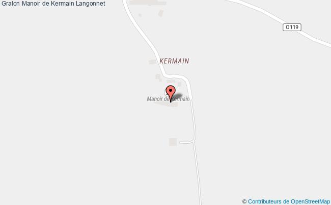 plan Manoir De Kermain Langonnet Langonnet