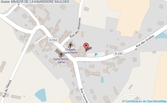 plan Manoir De La Havardiere Saulges SAULGES