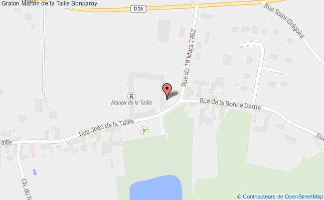 plan Manoir De La Taille Bondaroy Bondaroy