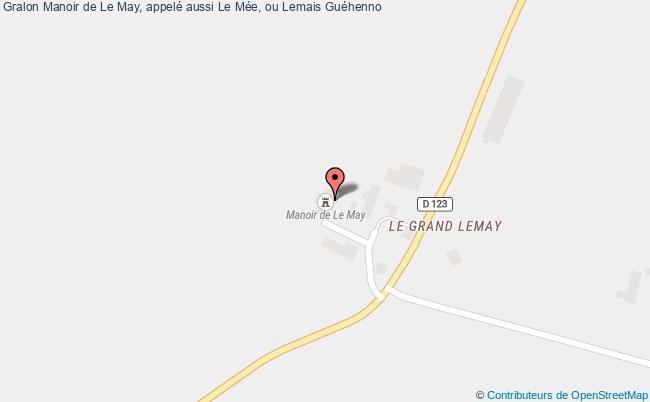 plan Manoir De Le May, Appelé Aussi Le Mée, Ou Lemais Guéhenno Guéhenno