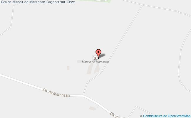 plan Manoir De Maransan Bagnols-sur-cèze Bagnols-sur-Cèze