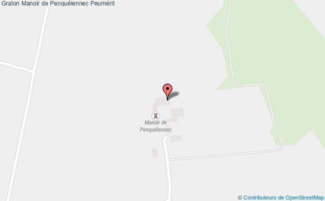 plan Manoir De Penquélennec Peumérit Peumérit