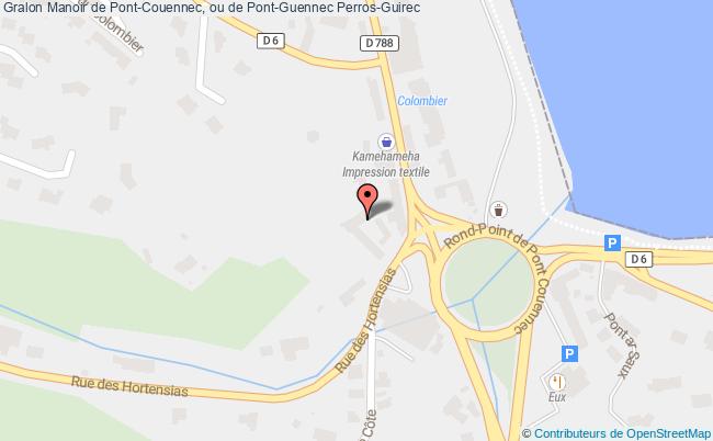 plan Manoir De Pont-couennec, Ou De Pont-guennec Perros-guirec Perros-Guirec