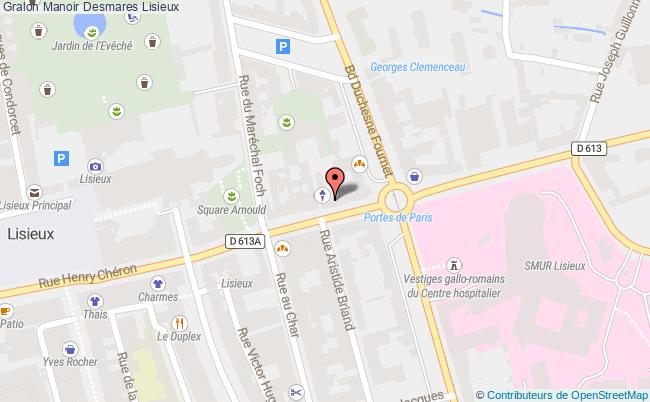 plan Manoir Desmares Lisieux Lisieux