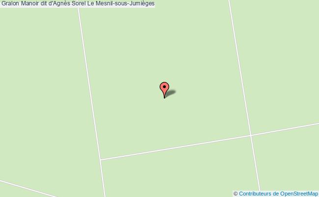 plan Manoir Dit D'agnès Sorel Le Mesnil-sous-jumièges Le Mesnil-sous-Jumièges