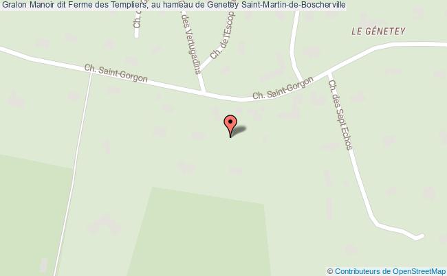 Manoir dit Ferme des Templiers, au hameau de Genetey