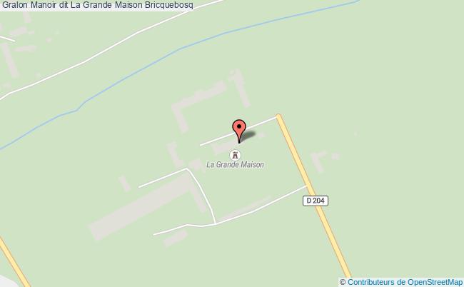 plan Manoir Dit La Grande Maison Bricquebosq Bricquebosq