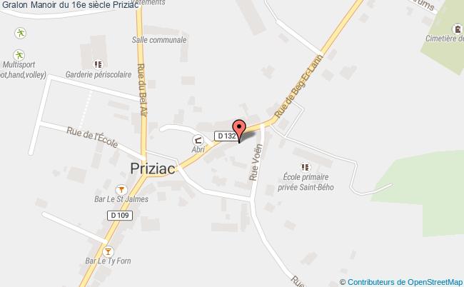 plan Manoir Du 16e Siècle Priziac Priziac