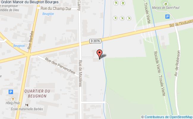 plan Manoir Du Beugnon Bourges Bourges