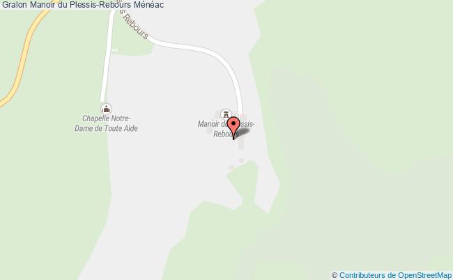 plan Manoir Du Plessis-rebours Ménéac Ménéac
