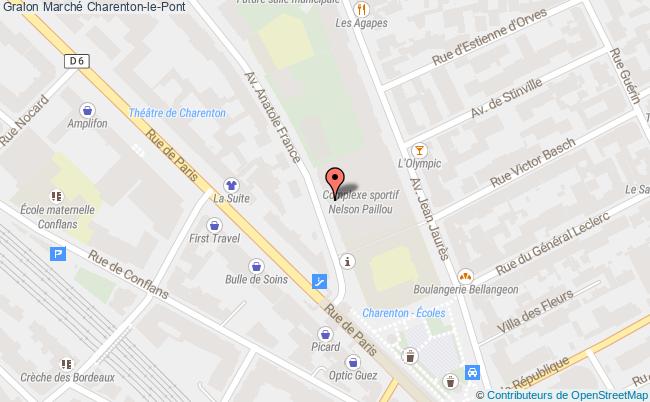 plan Marché Charenton-le-pont Charenton-le-Pont