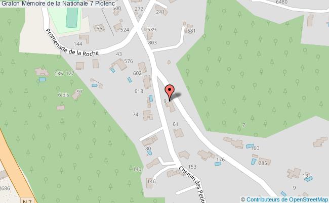 plan Mémoire De La Nationale 7 Piolenc Piolenc