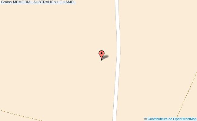 plan Memorial Australien Le Hamel LE HAMEL