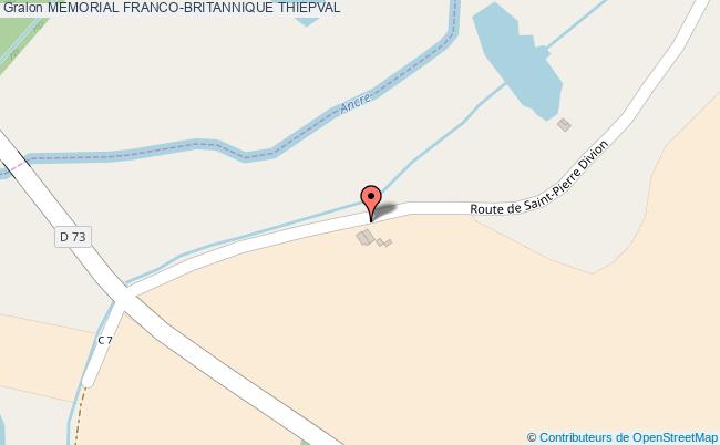 plan Memorial Franco-britannique Thiepval THIEPVAL