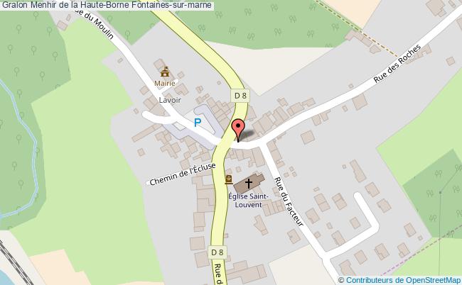 plan Menhir De La Haute-borne Fontaines-sur-marne Fontaines-sur-marne