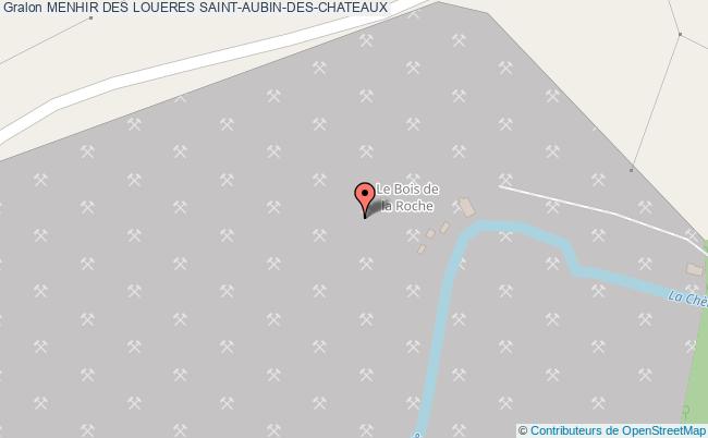 plan Menhir Des Loueres Saint-aubin-des-chateaux SAINT-AUBIN-DES-CHATEAUX