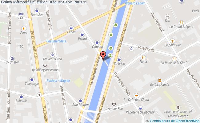 plan Métropolitain, Station Bréguet-sabin Paris 11 Paris 11