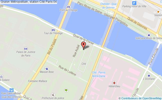 plan Métropolitain, Station Cité Paris 04 Paris 04