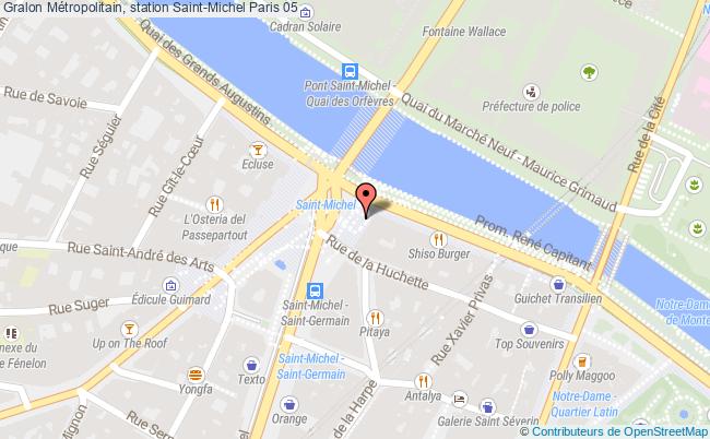 plan Métropolitain, Station Saint-michel Paris 05 Paris 05