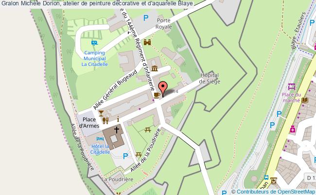 plan Michèle Dorion, Atelier De Peinture Décorative Et D'aquarelle Blaye Blaye