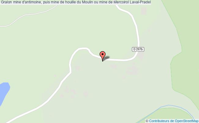 mine d'antimoine, puis mine de houille du Moulin ou mine de Mercoirol