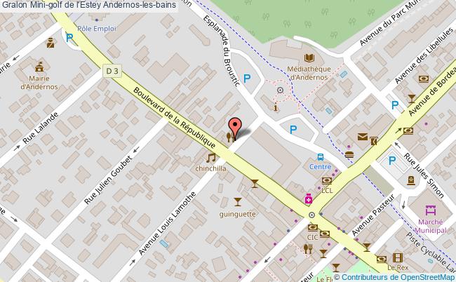 plan Mini-golf De L'estey Andernos-les-bains Andernos-les-bains