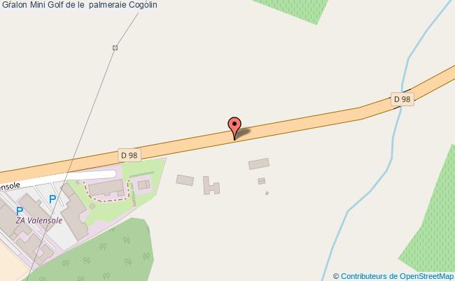 plan Mini Golf De Le  Palmeraie Cogolin Cogolin