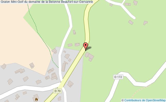 plan Mini-golf Du Domaine De La Belonne Beaufort-sur-gervanne Beaufort-sur-Gervanne