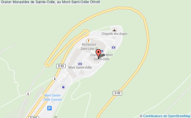 plan Monastère De Sainte-odile, Au Mont-saint-odile Ottrott Ottrott