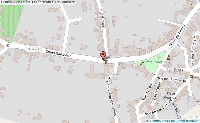 plan Monastère Franciscain Saint-macaire Saint-macaire