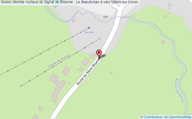 plan Montée Mytique Du Signal De Bisanne : Le Beaufortain à Vélo Villard-sur-doron Villard-sur-Doron