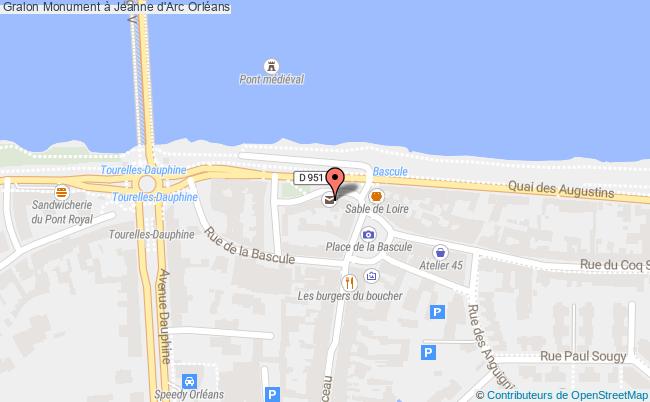plan Monument à Jeanne D'arc Orléans Orléans